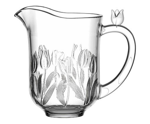 Jogo de Jarra e Ta&ccedil;as em Cristal Ecol&oacute;gico Tulipa image number 2