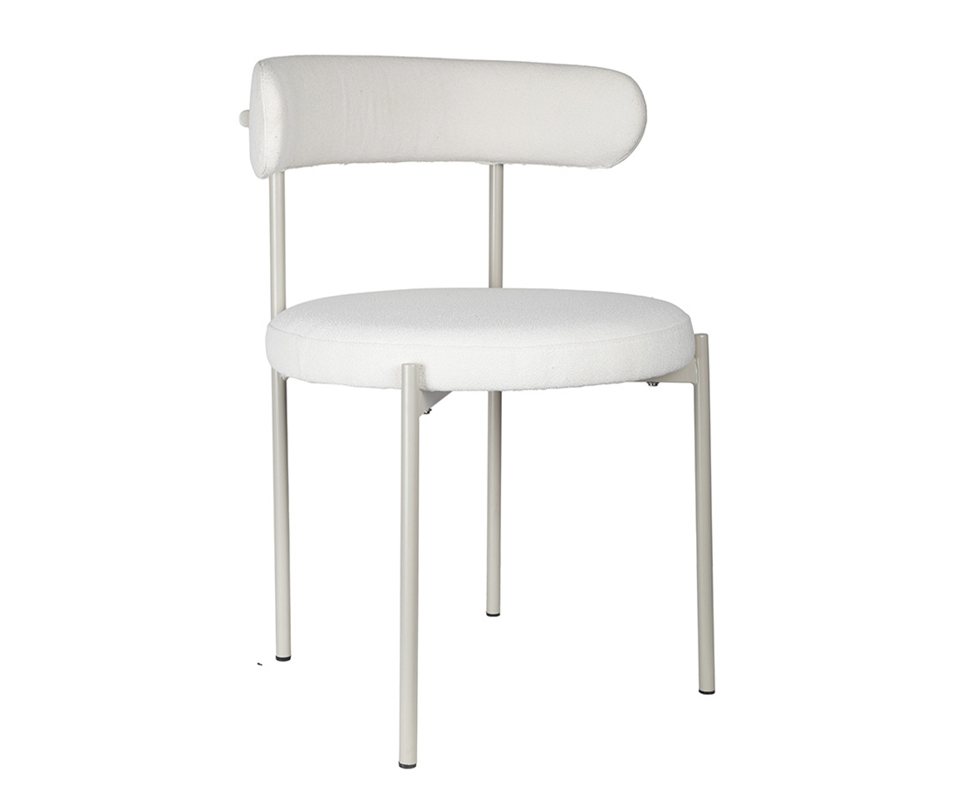 Cadeira Serena Boucle Off White Base Areia image number 2