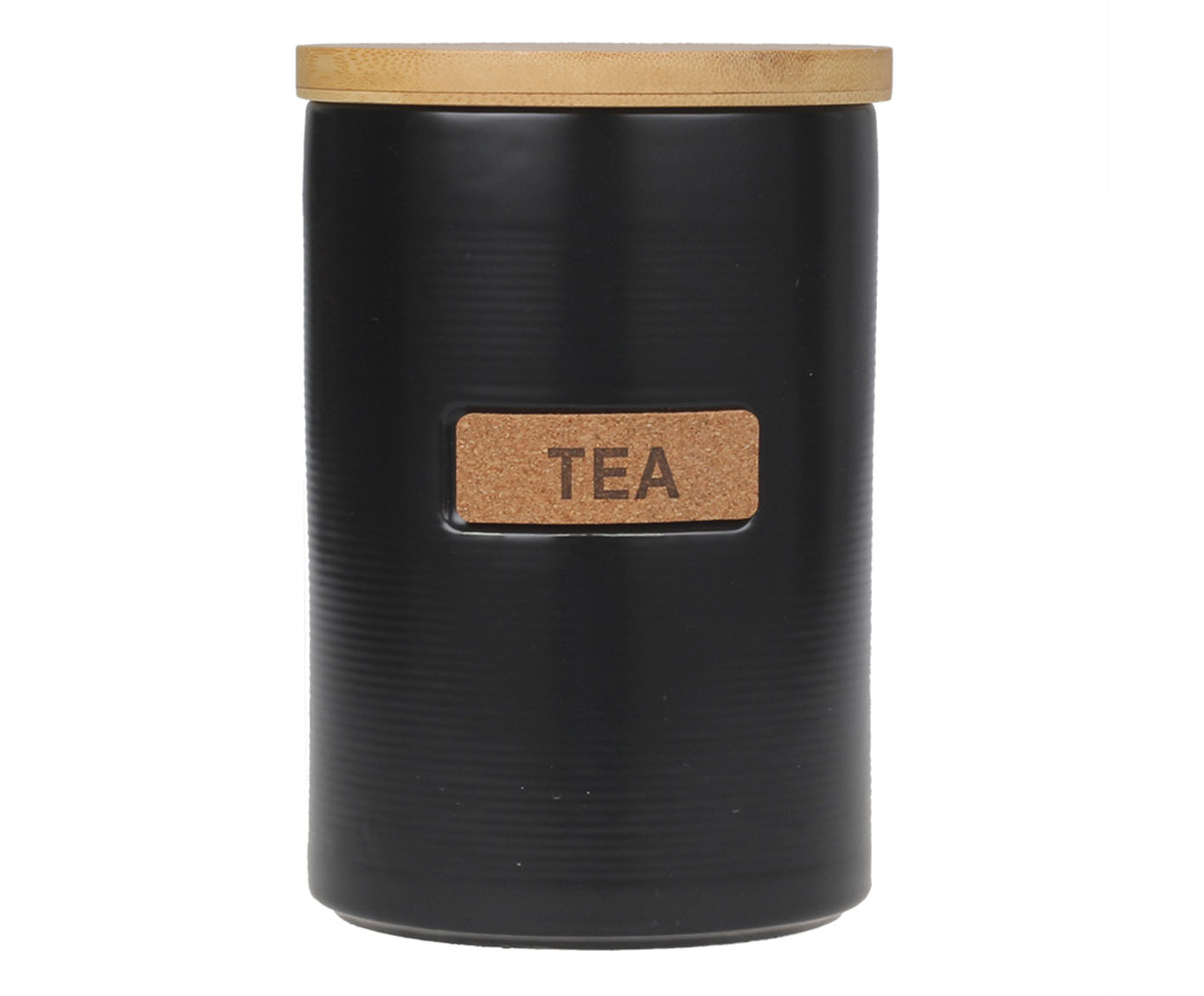 Pote com Tampa em Bambu Tea Preto image number 0