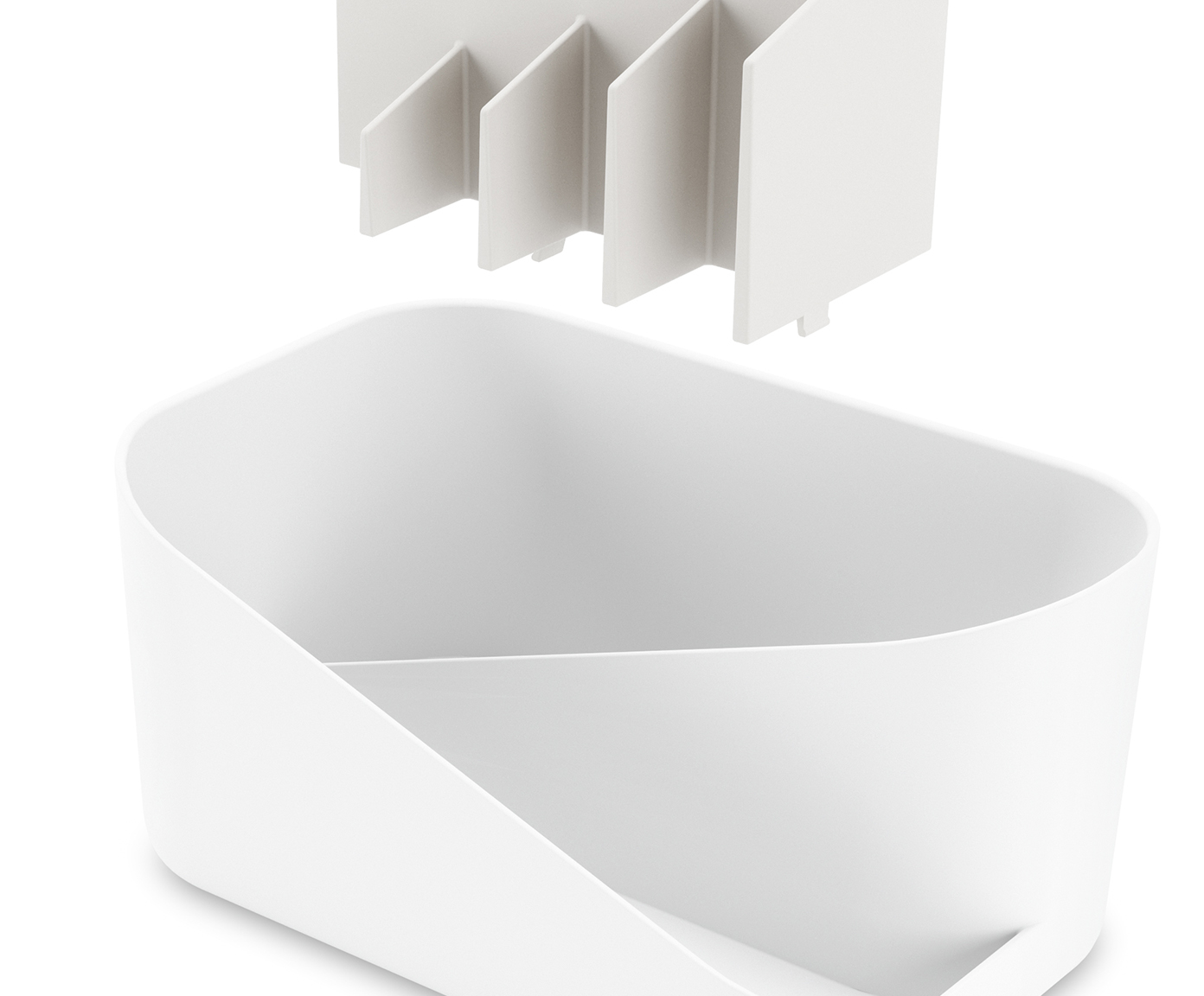 Porta-Maquiagem Glam Cosmetic Organizer Branco image number 2