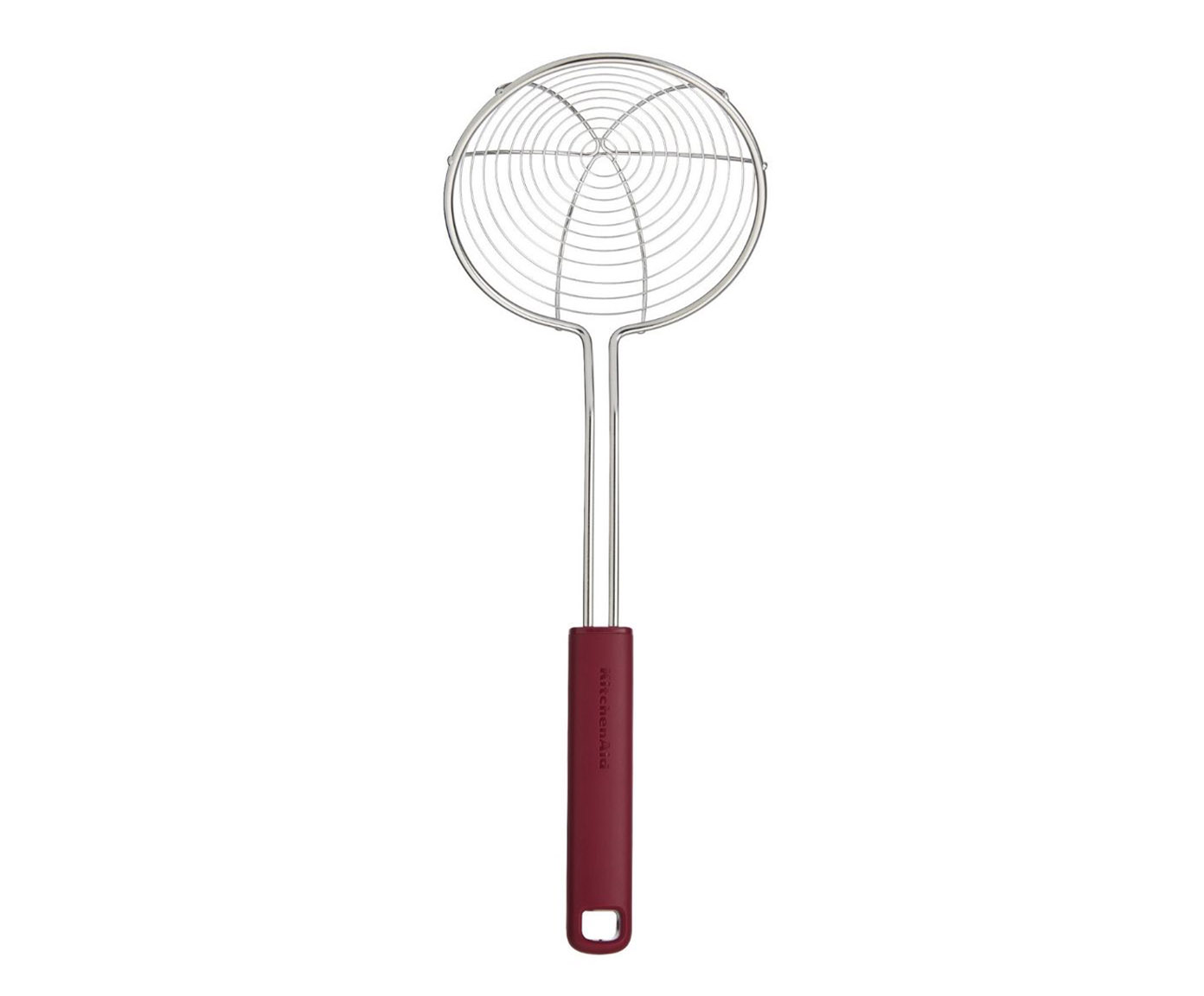 Escumadeira para Fritura em A&ccedil;o Inox Kitchenaid Vermelha image number 0