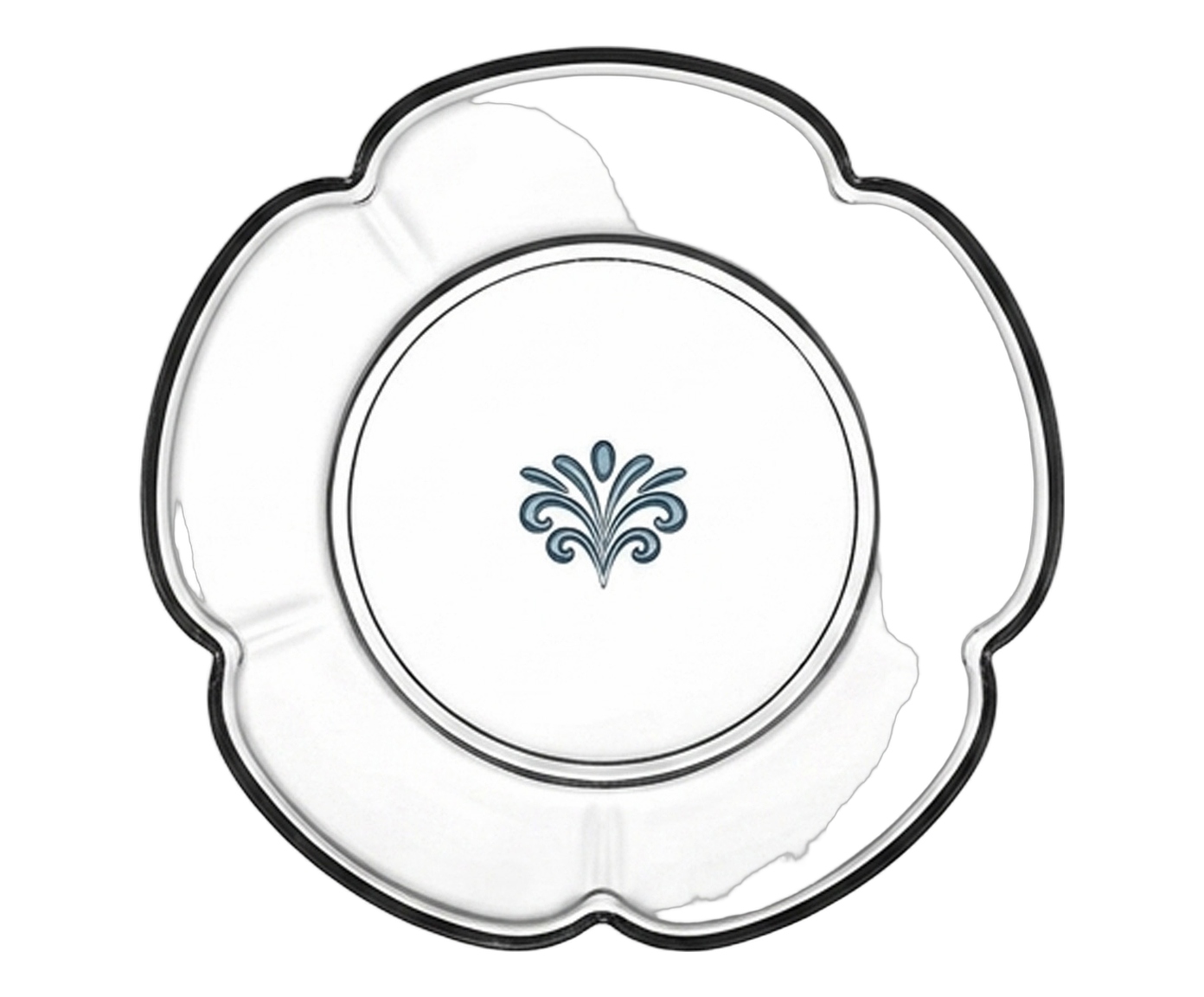 Jogo de Pratos para Sobremesa em Cristal Ecol&oacute;gico Canary Azul image number 1