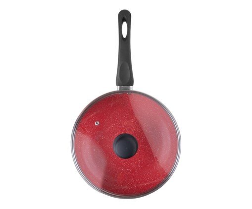 Frigideira de Indu&ccedil;&atilde;o Granito Chef Vermelho image number 1