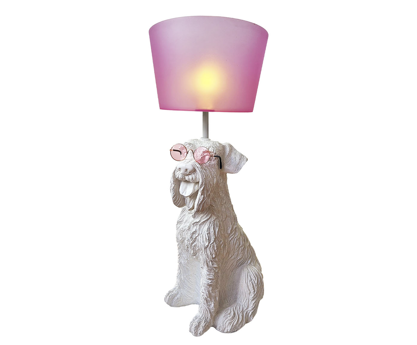 Base Lumin&aacute;ria Cachorro Schnauzer Gabrielo Branco image number 4