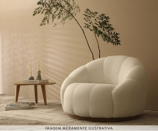 Poltrona em Boucle Nina Branco image number 1