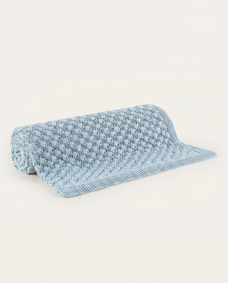 Manta Tricot Zoe Azul - 125X150cm - image 1