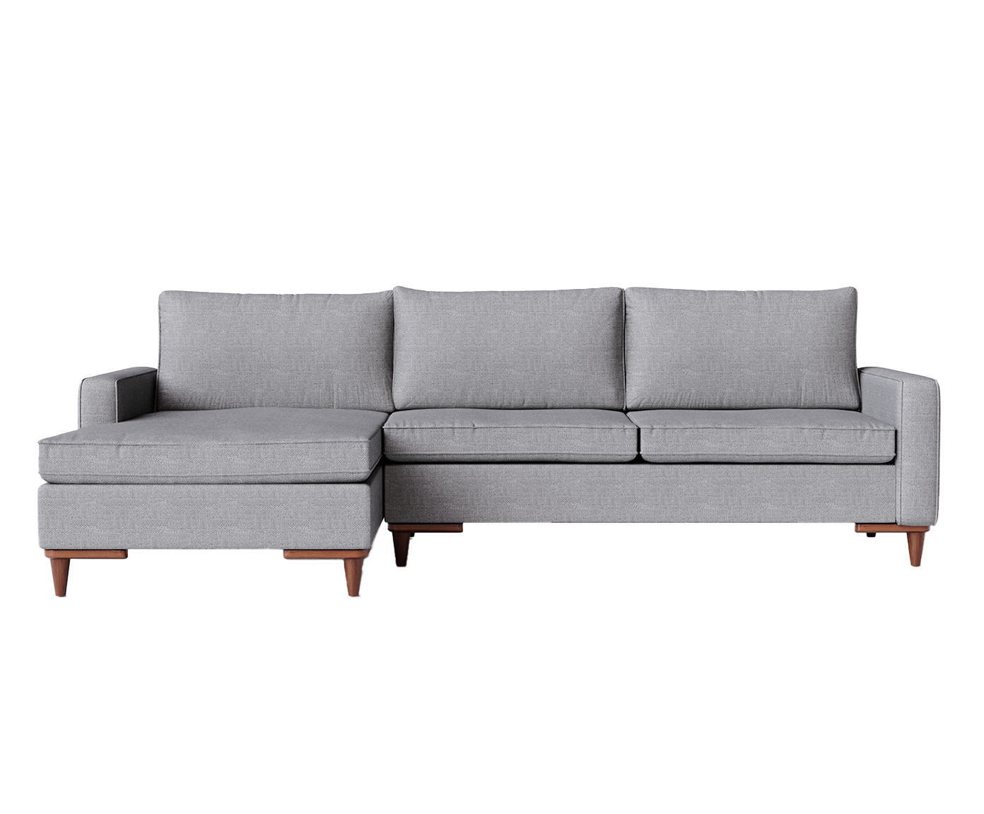 Sof&aacute; com Chaise Sivas II Cinza - image 1