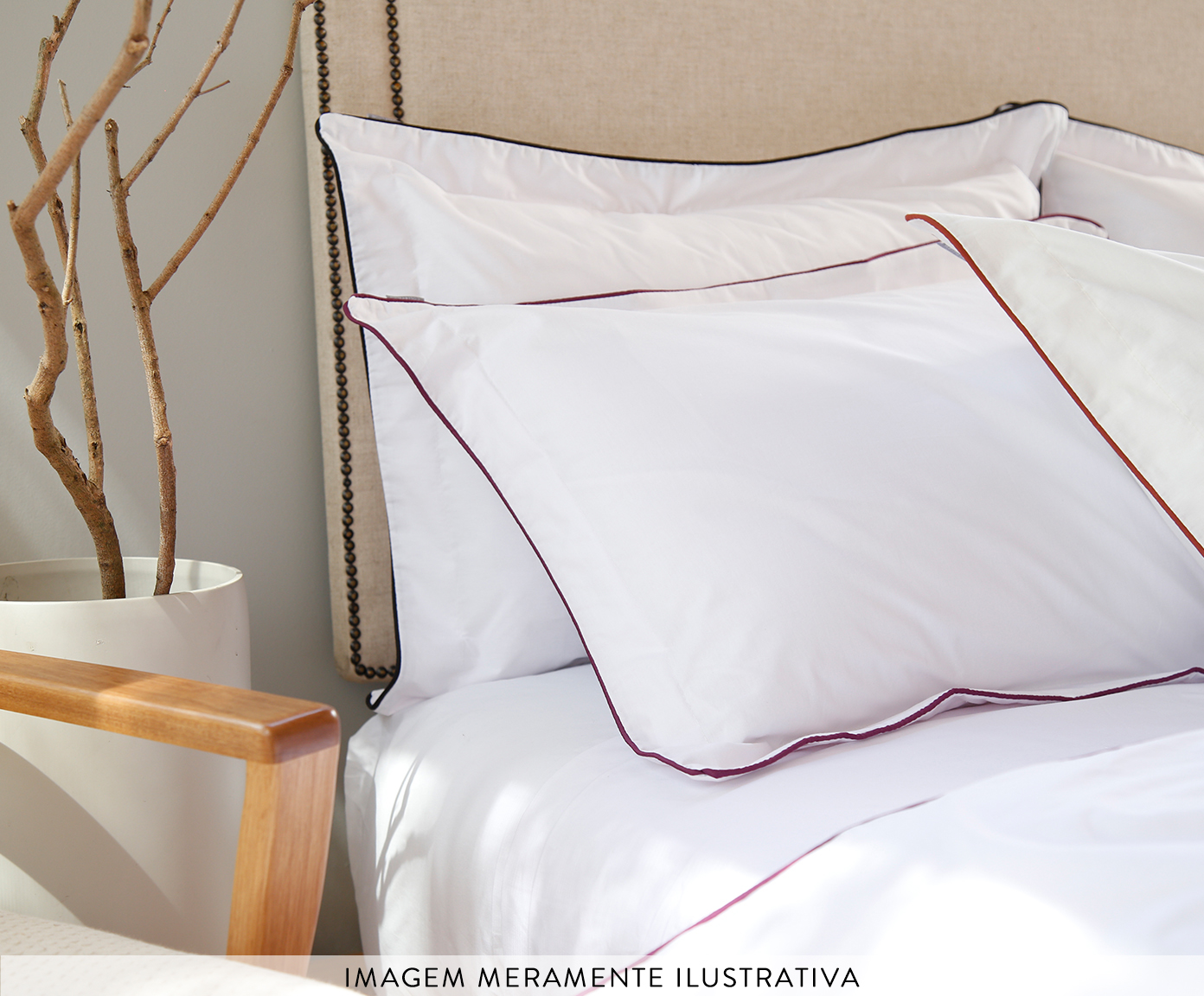 Duvet com Vivo Basics Branco e Preto 200 Fios image number 2