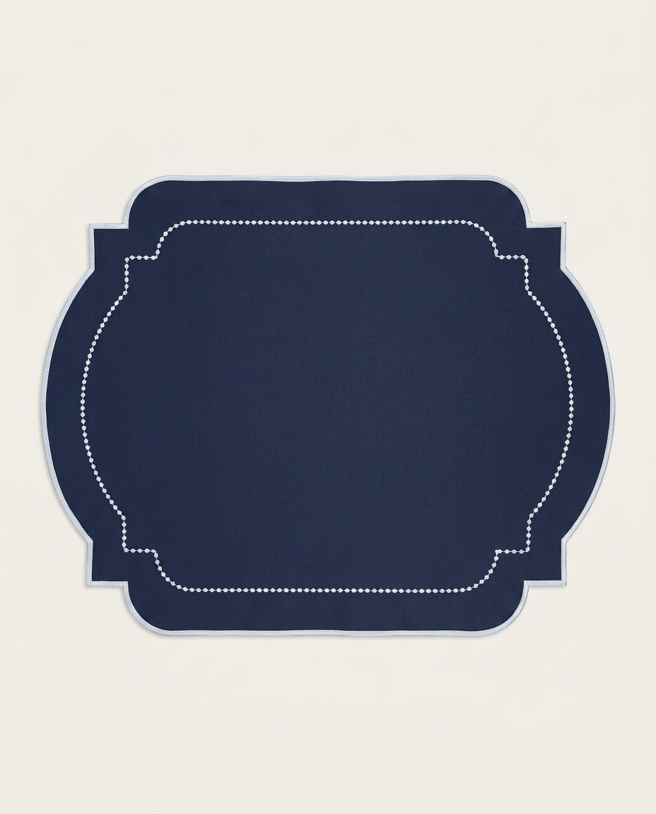 Lugar Americano em Nylon Fancy Azul Marinho image number 3