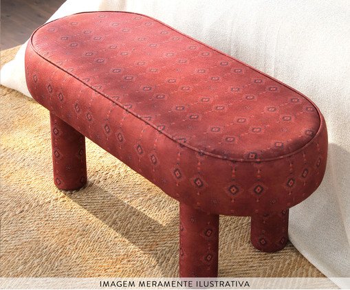 Puff Oval Bold Estampado Boho image number 1