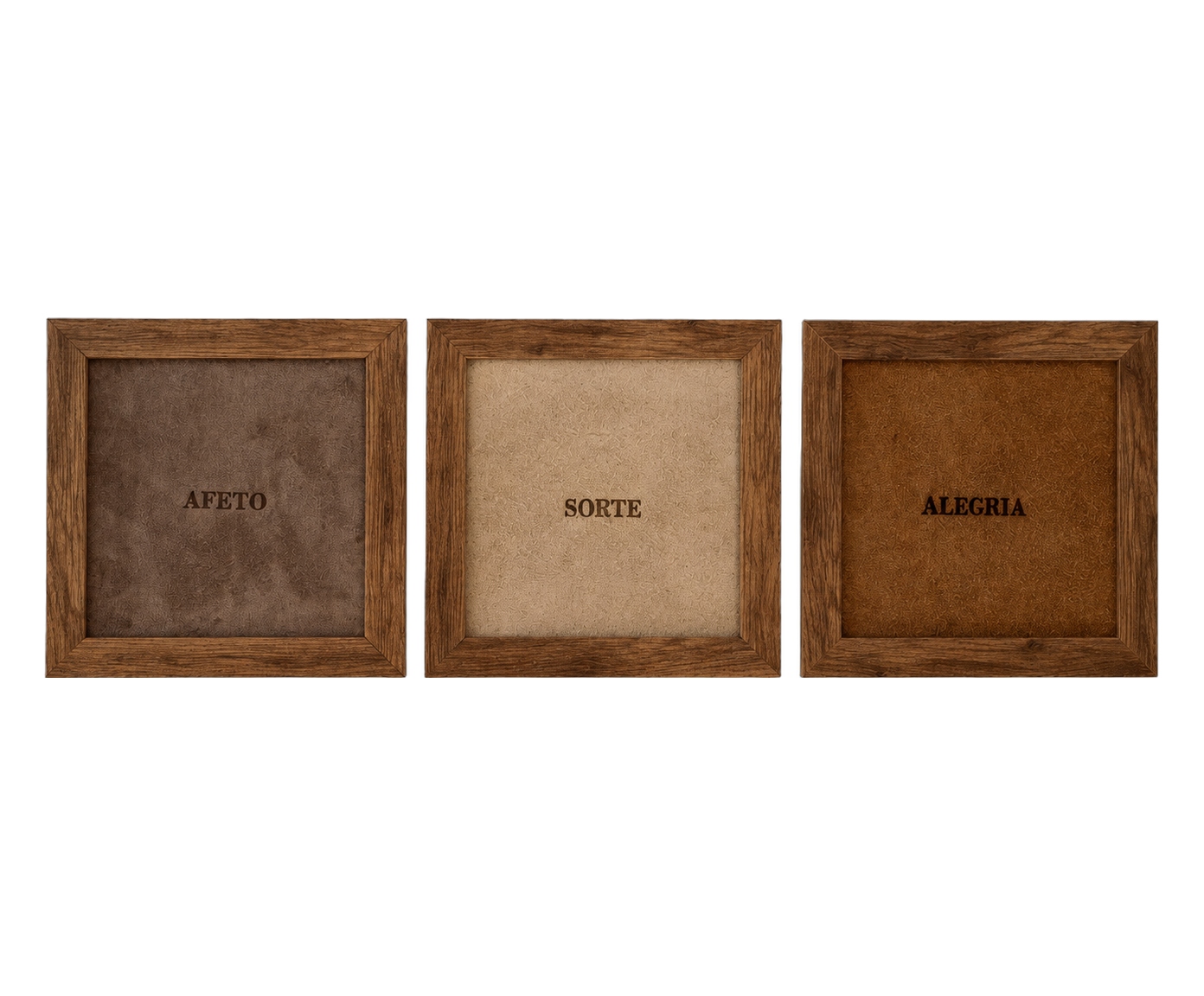 Jogo de Quadros Trio "Alegria, Afeto e Sorte" - image 0