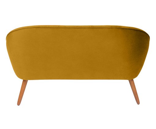 Sof&aacute; Belle em Veludo - Rosa Ch&aacute; e Dourado image number 7