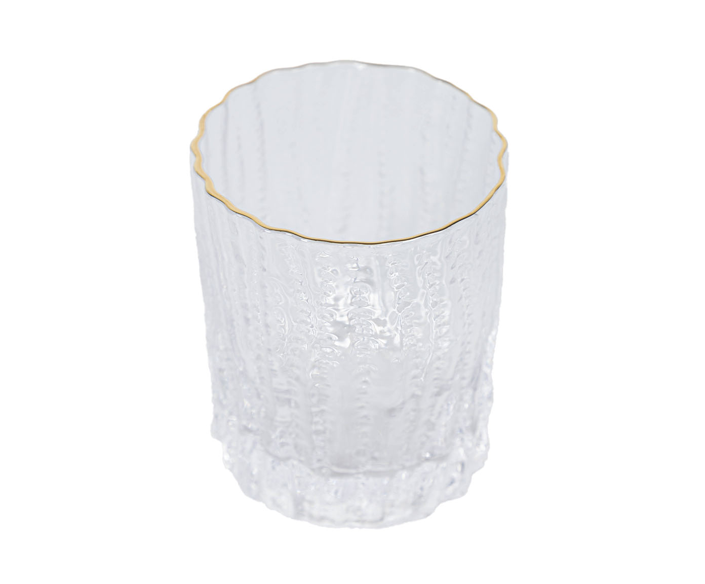 Copo Rustic Canelado Clear Gol - image 0