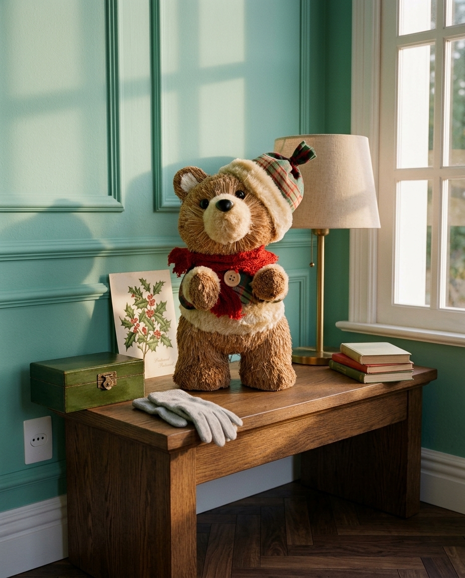 Urso Natalino Decorativo Marrom - image 1