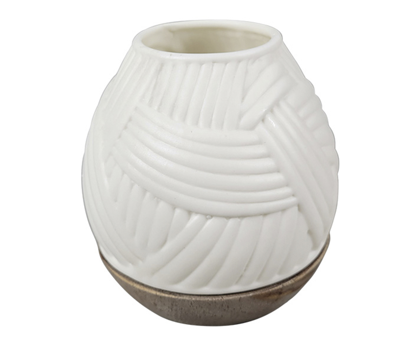 Vaso Decorativo Pianta Branco Pequeno - image 0