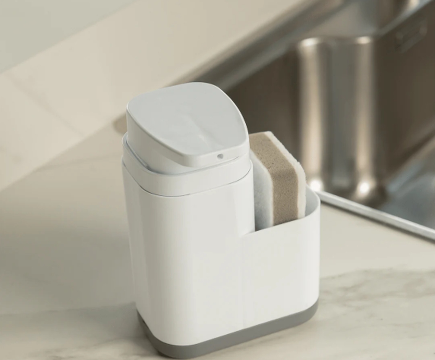 Dispenser Compacto de Detergente Liv Fechado Branco image number 2