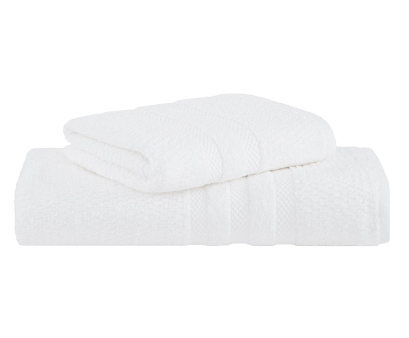 Jogo de Toalha de Banho Vanilla Extra Soft com Cinta Branco - image 0