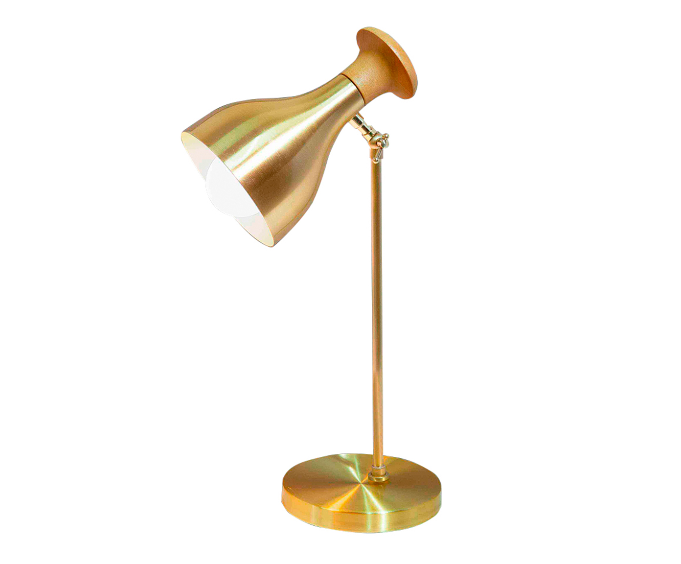 Lumin&aacute;ria de Mesa Kamilla Dourado  - Bivolt image number 0