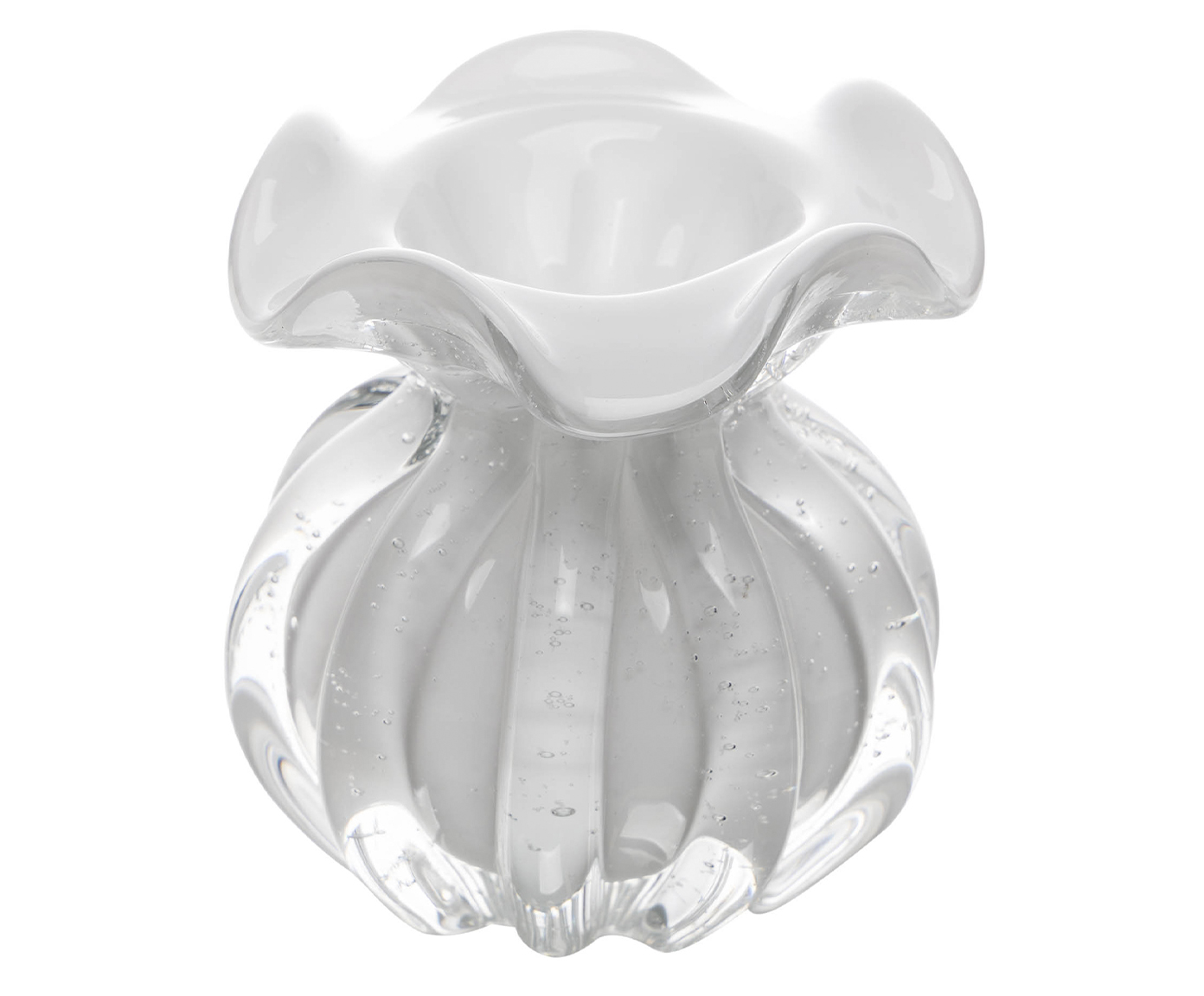Vaso Italy Branco Leitoso image number 1