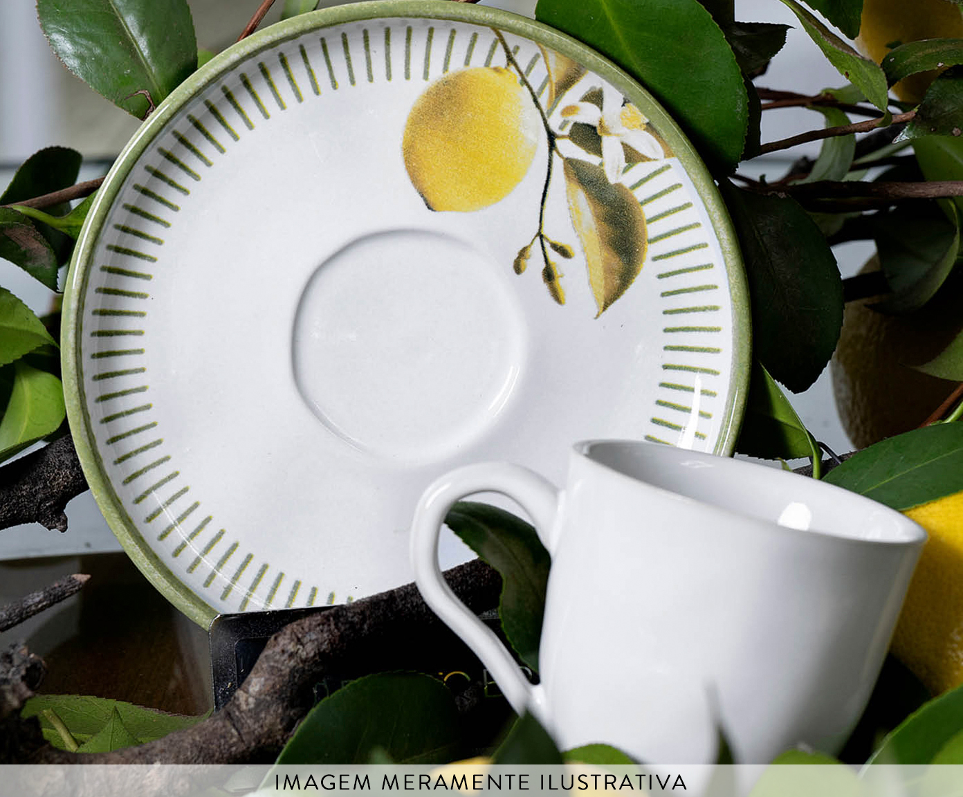 Jogo de X&iacute;caras para Caf&eacute; Bio Lemon Frutas image number 2