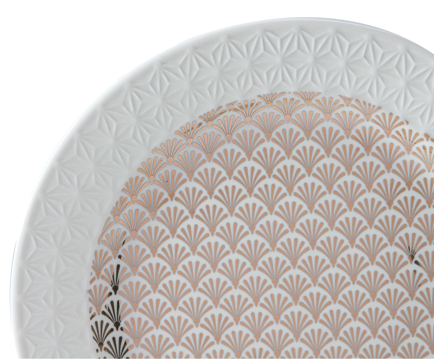 Prato Raso em Porcelana Accorsi - Rosa Gold image number 1