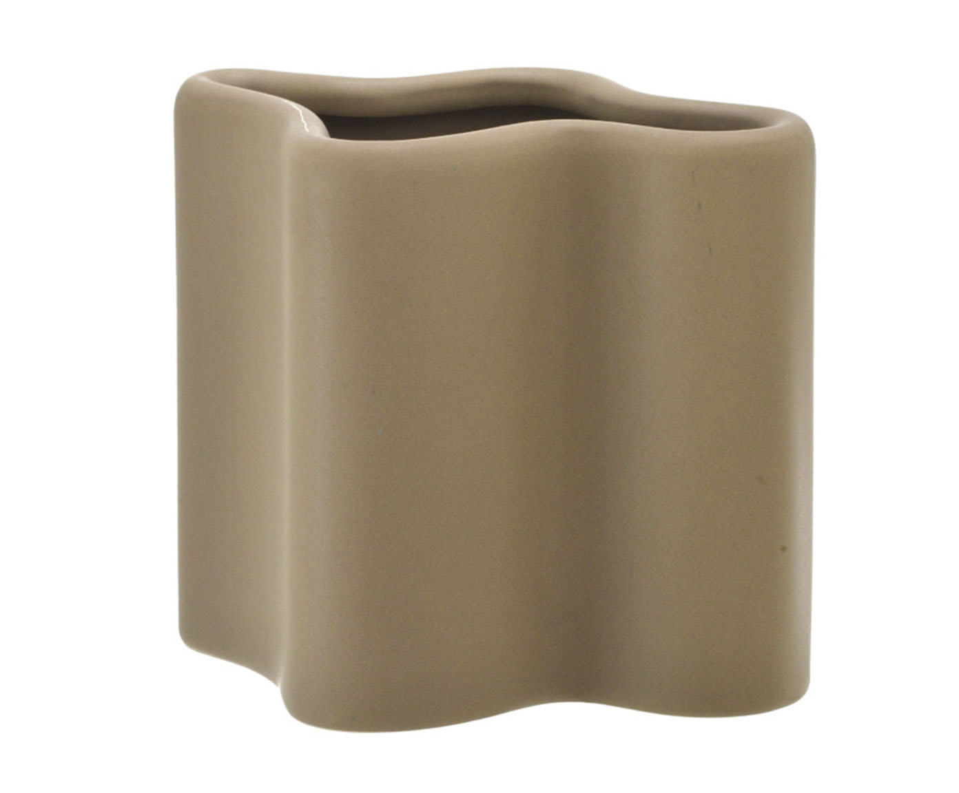 Vaso em Cer&acirc;mica Axel - Marrom - image 0