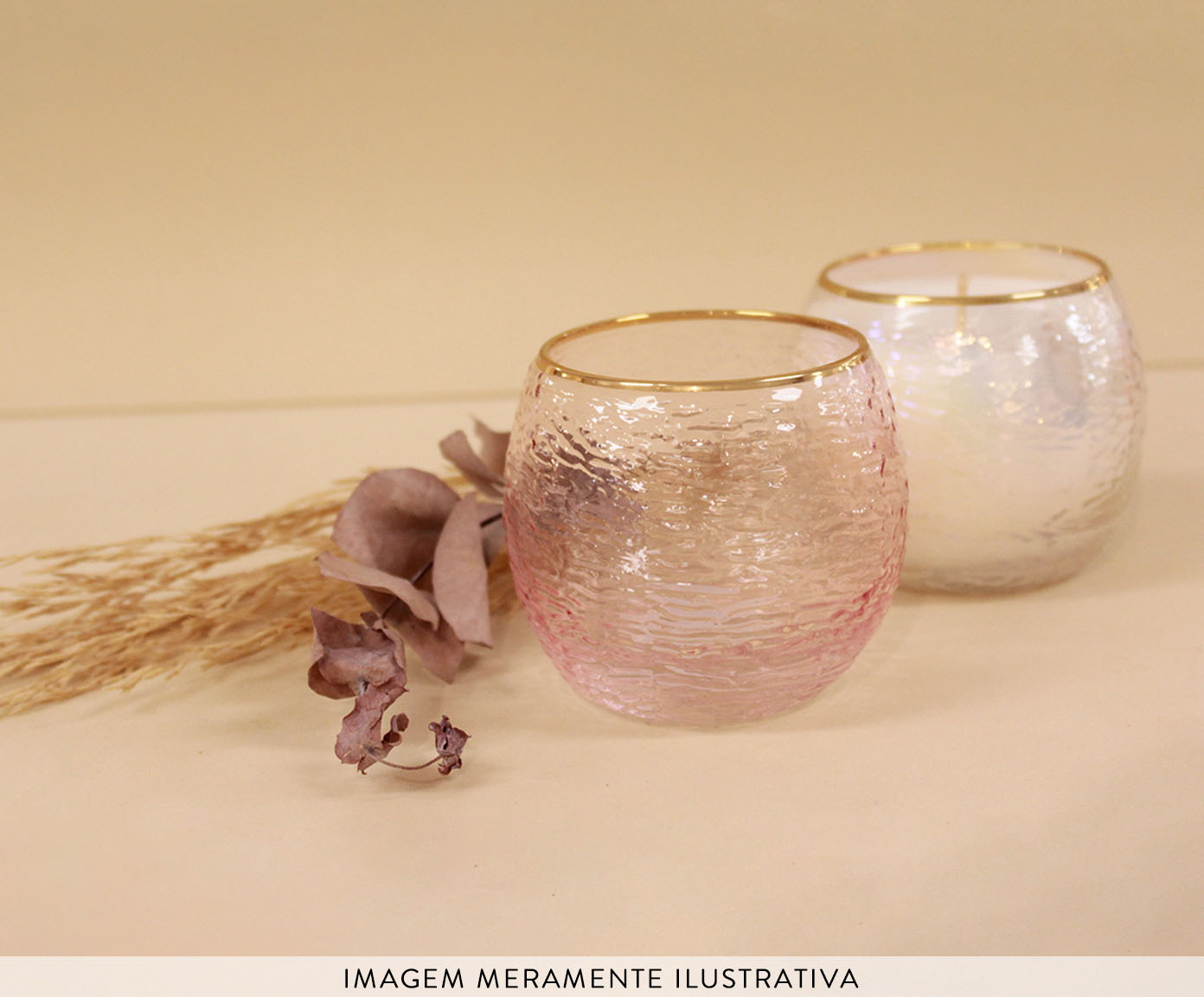 Copo Old Pink Dourado Brisa image number 1