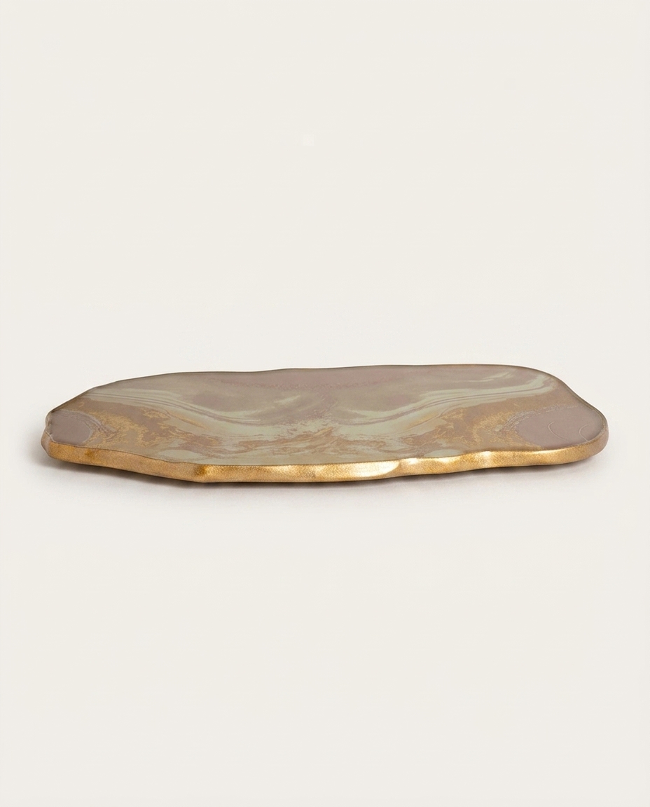 Centro de Mesa Oval Stone Quartzo Rosa image number 0