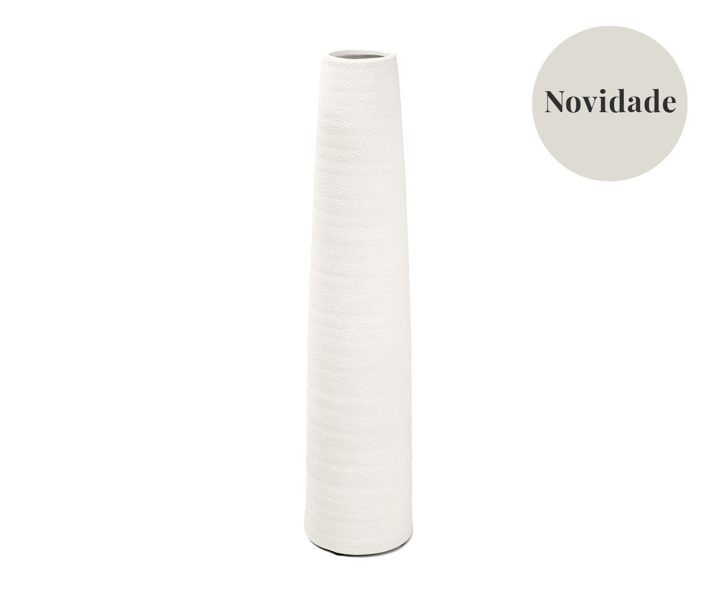 Vaso em Cer&acirc;mica Impartial Maior Branco image number 0