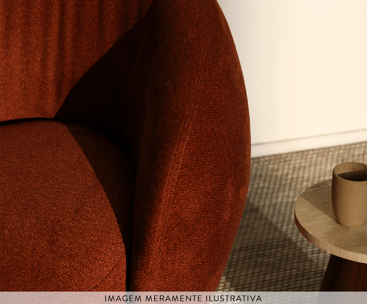 Poltrona Milo Boucle Terracota image number 5