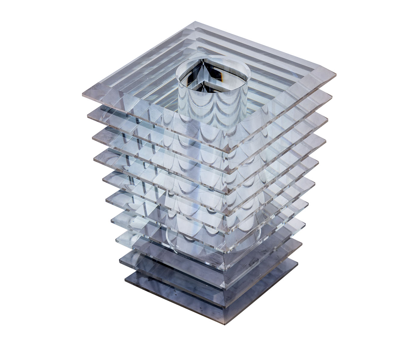 Vaso em Cristal Isaac - Azul image number 4