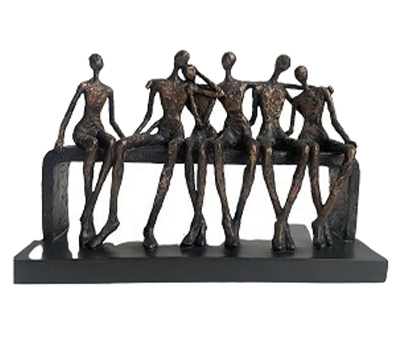 Escultura Figuras Sentadas no Banco image number 0