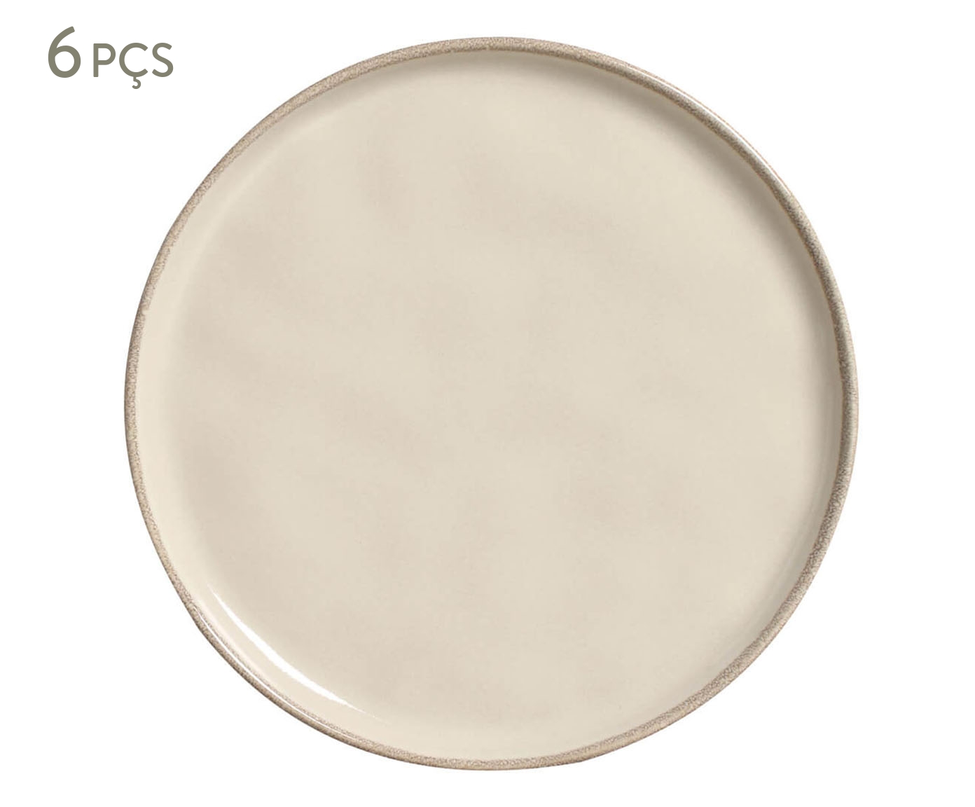 Jogo de Pratos para Sobremesa Bio Rustic Clay Abstrato image number 0