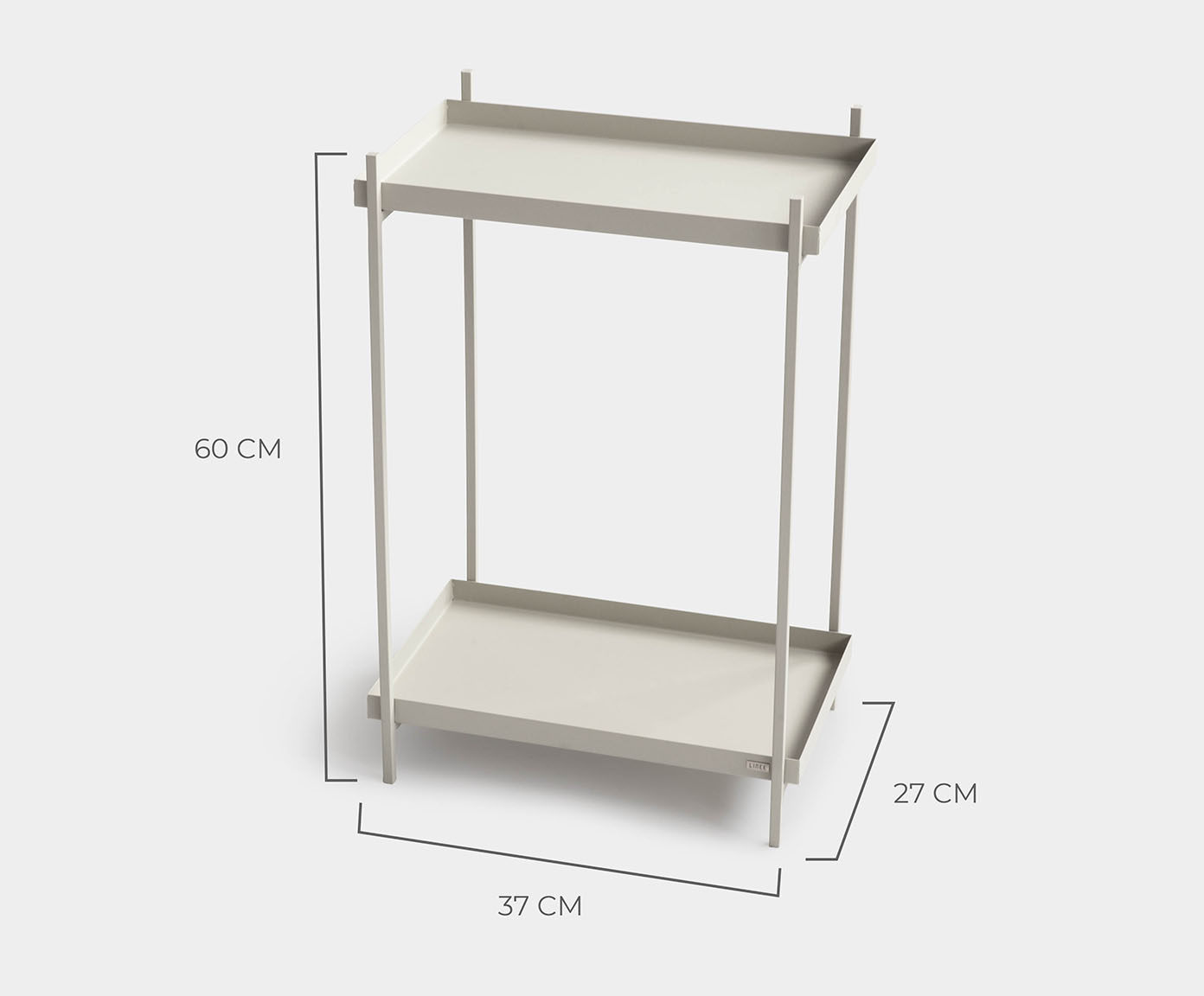Mesa de Cabeceira Slim Wire Porcelana image number 1