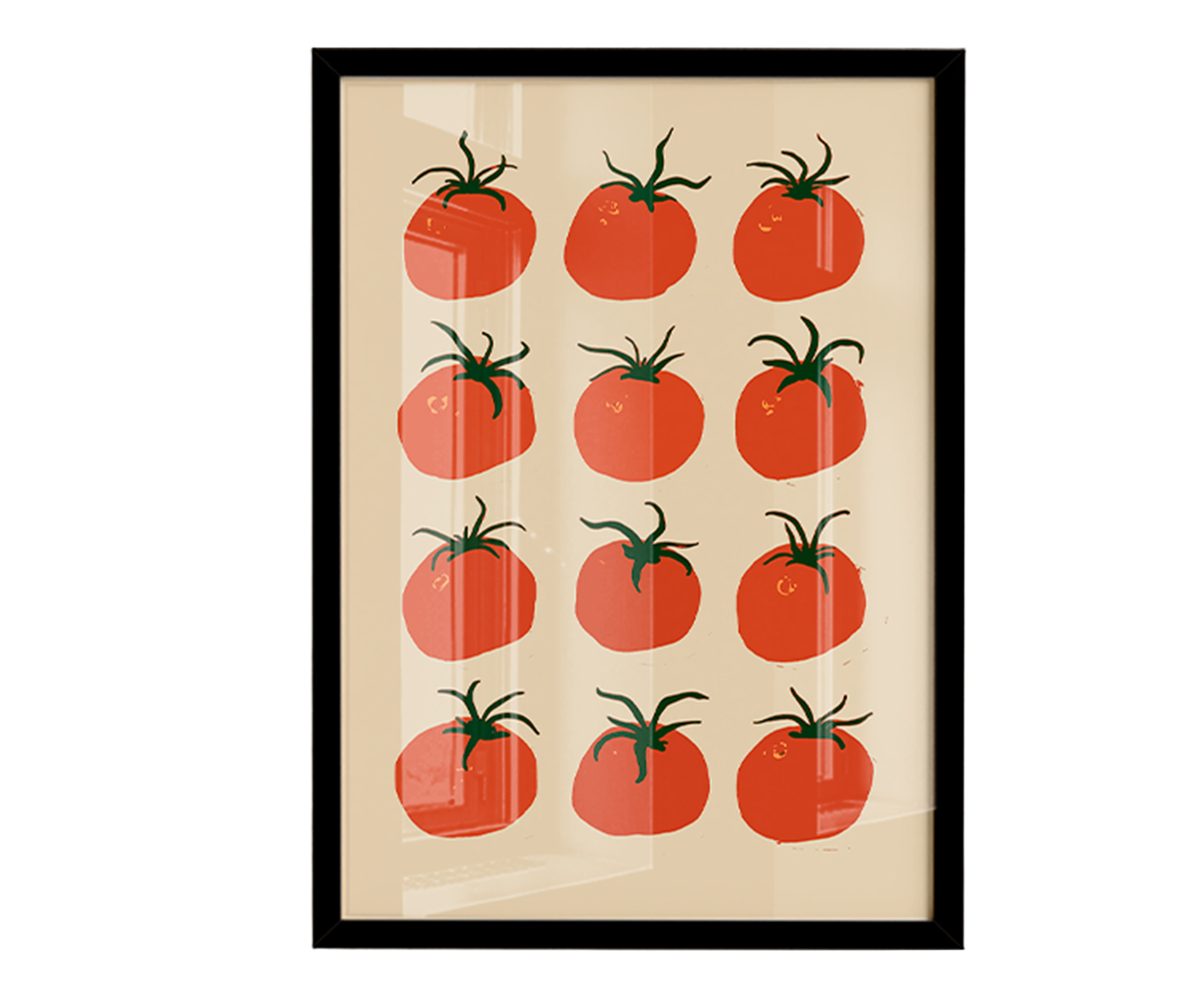 Quadro Pomodoro com Moldura Preto image number 0
