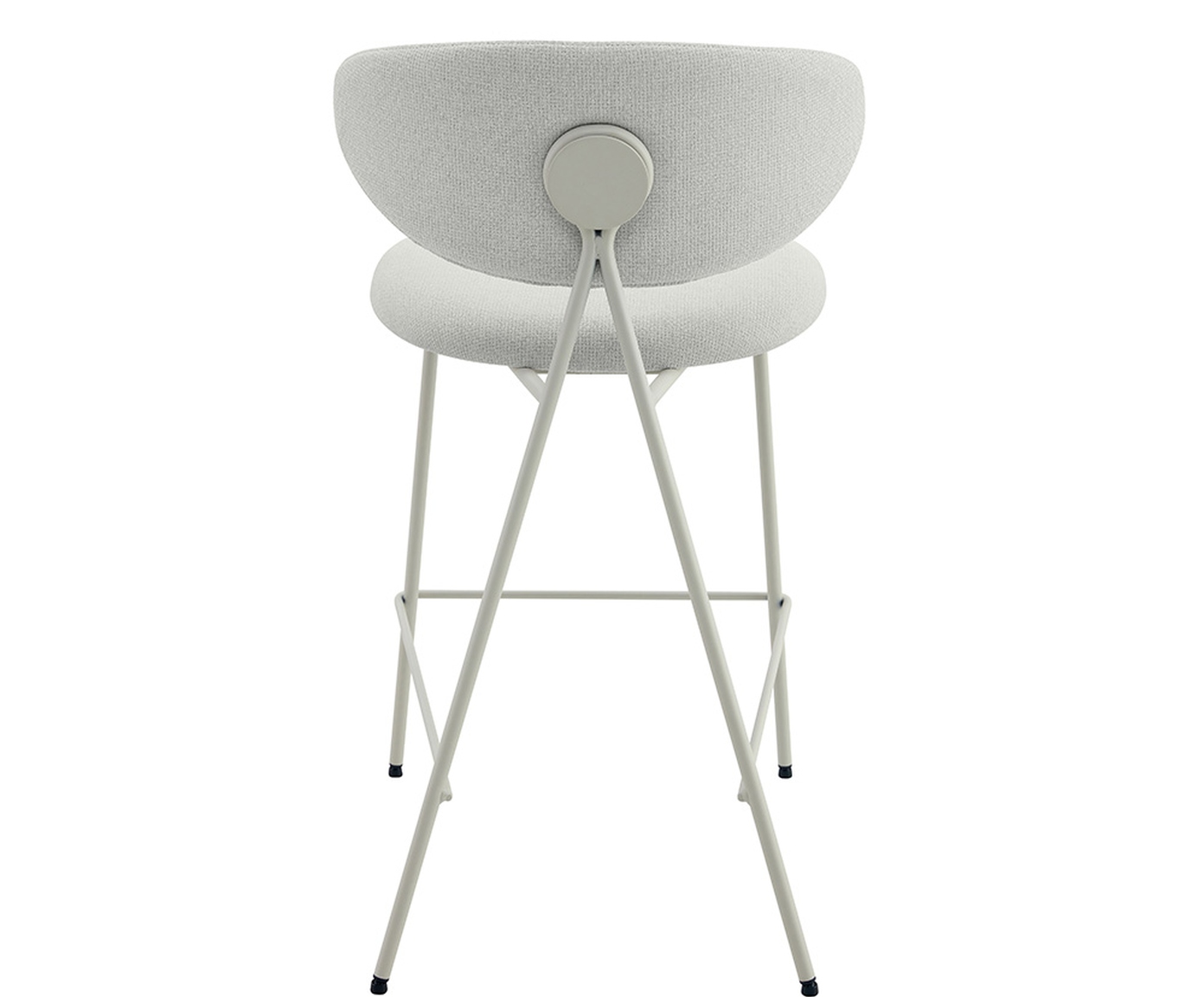 Banqueta Pilar Tecido Off White Base Off White - image 1
