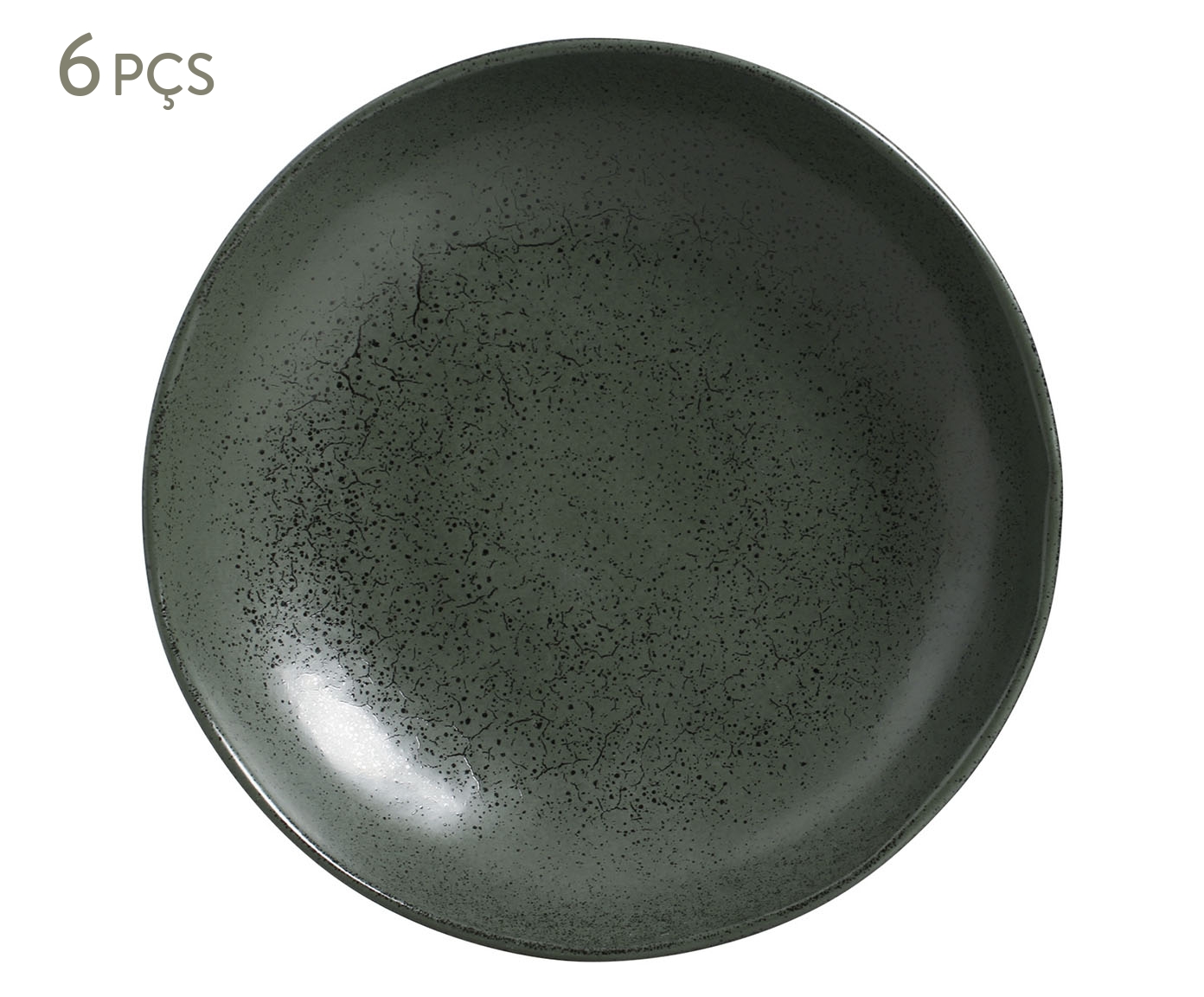 Jogo de Pratos Fundo Bio Greenery Verde - 22,5cm image number 0