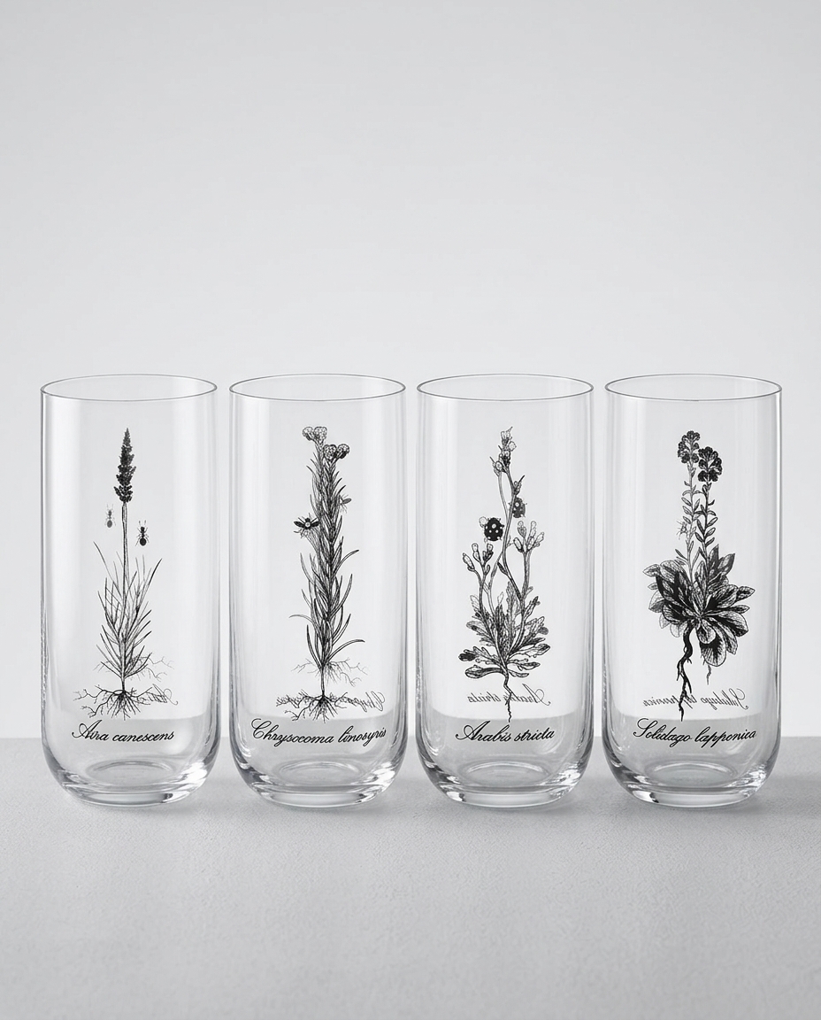 Jogo de Copos Altos Herbal em Cristal Sortido - image 1