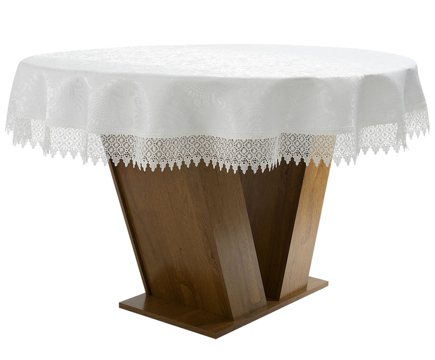 Toalha de Mesa Redonda Helm Off-White image number 1