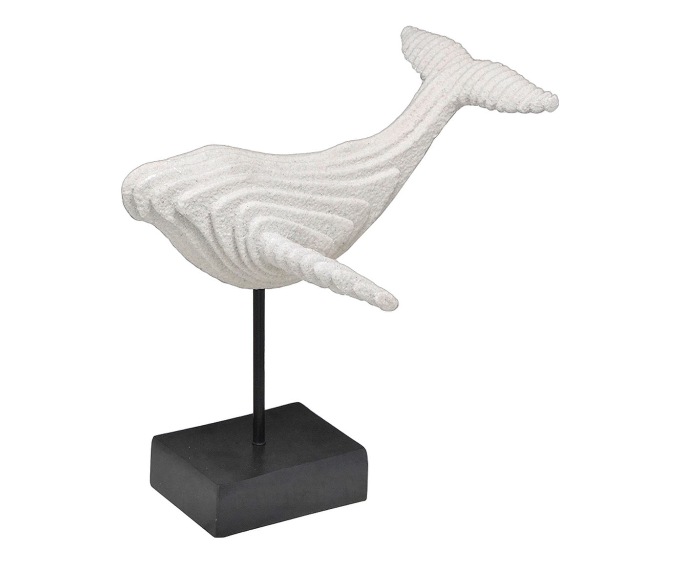 Baleia Decorativa Thalassa Branco e Preto image number 1