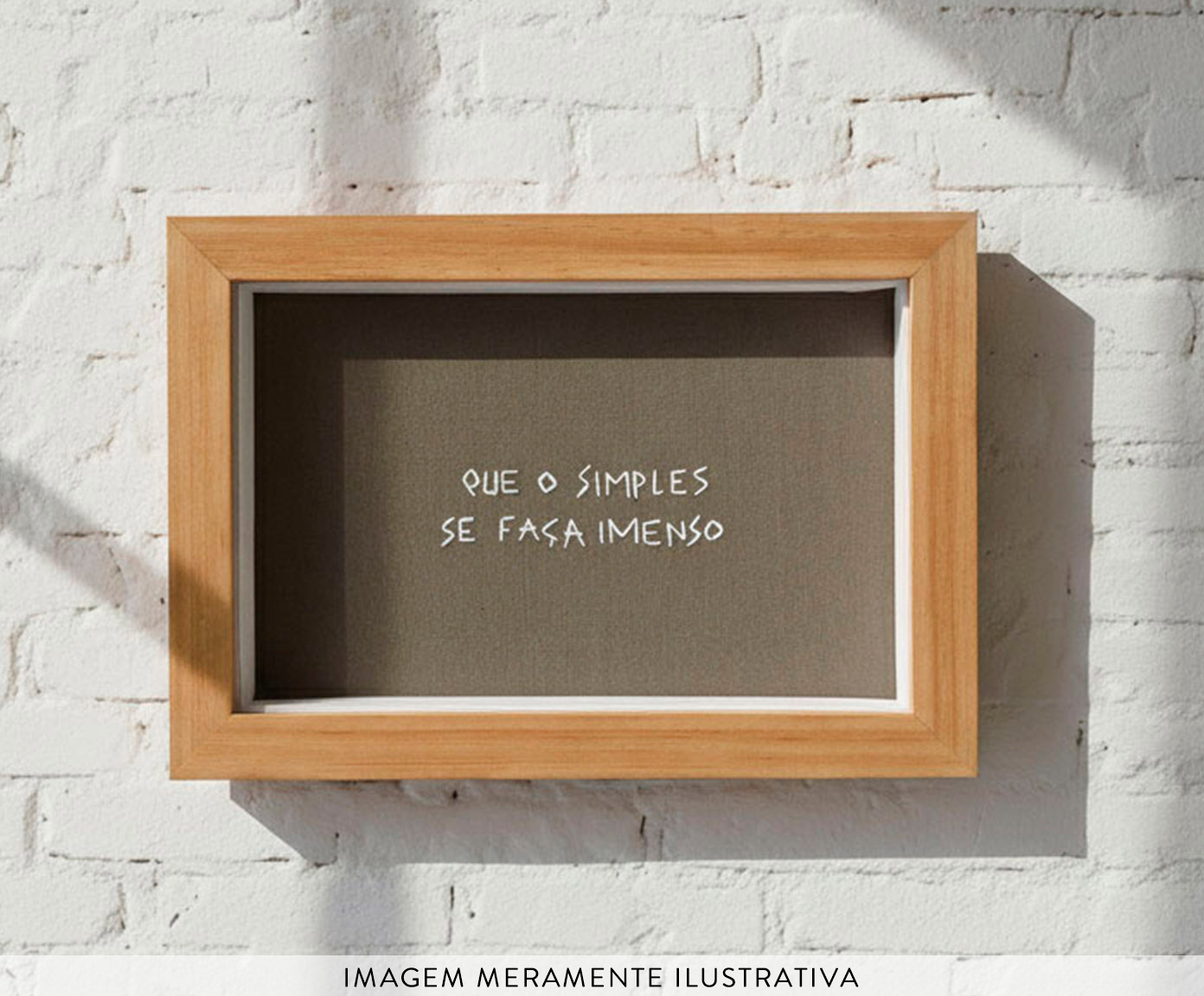 Quadro Decorativo Bordado Imenso image number 1