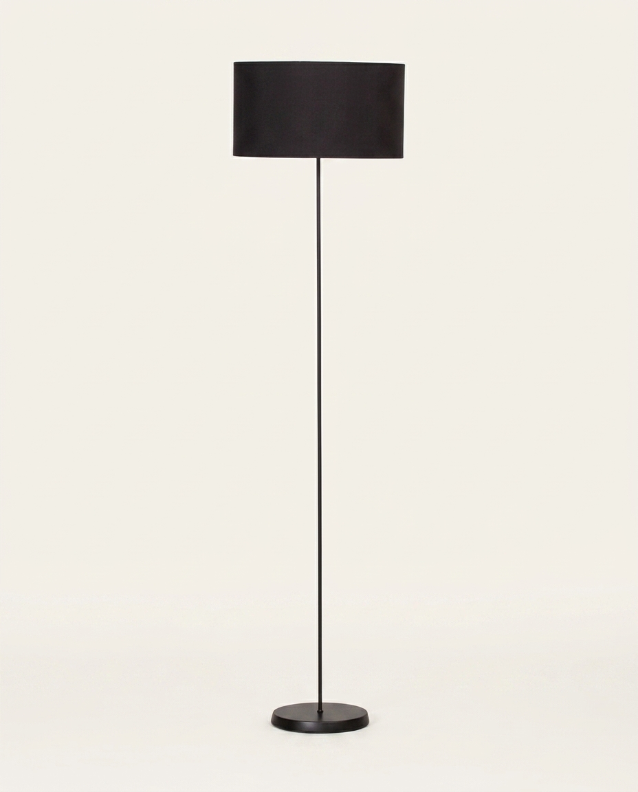 Lumin&aacute;ria Preta com C&uacute;pula Cil&iacute;ndrica Preto Bivolt - image 0