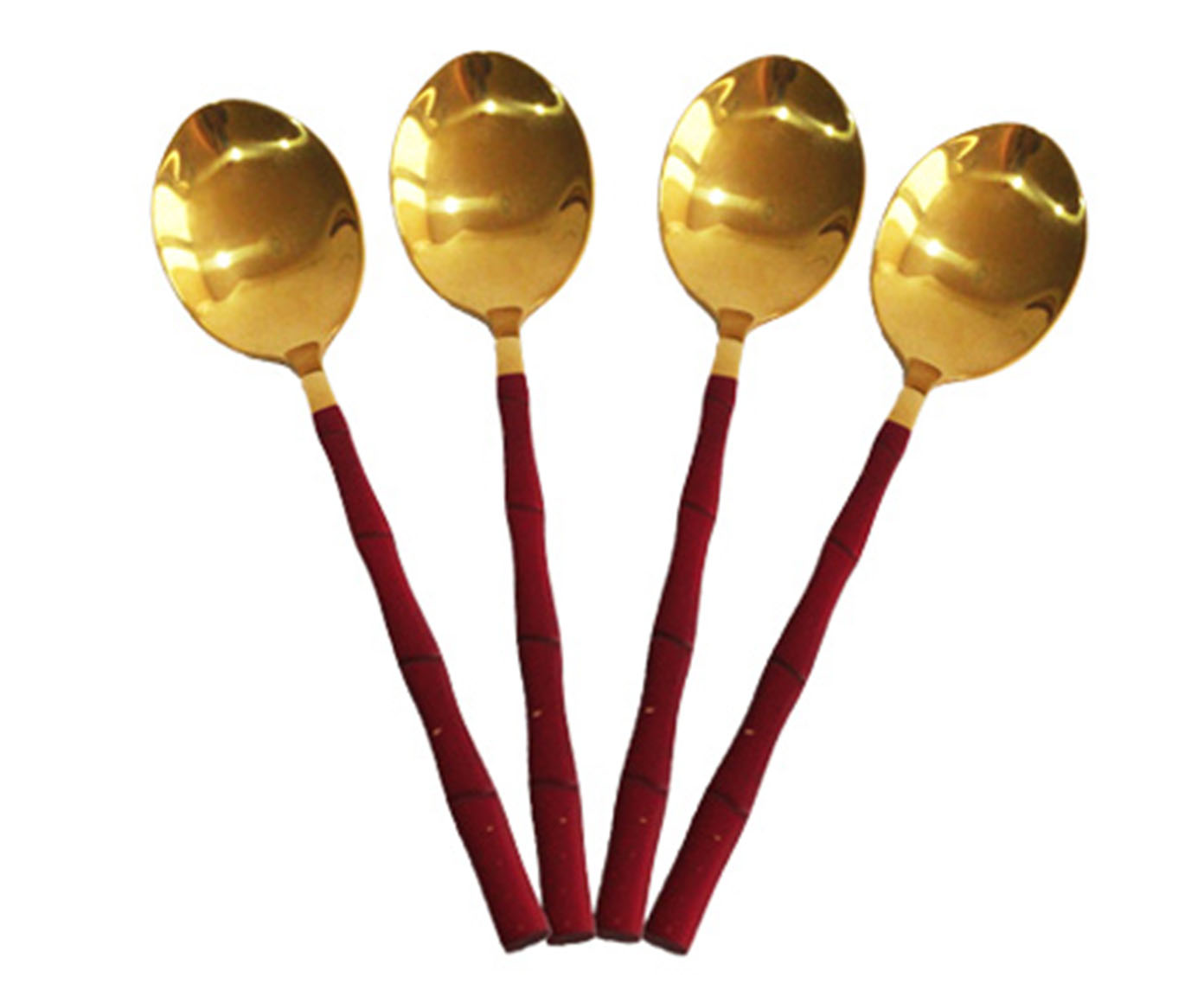 Jogo de Colheres em Inox Marsala e Dourado image number 0