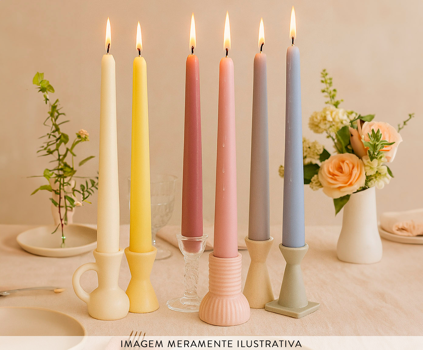 Velas para Casti&ccedil;al Mix and Match Soft - 6 pe&ccedil;as image number 2