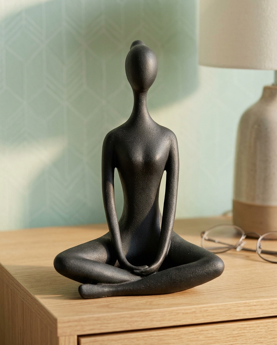 Adorno de Mulher Yoga I Preto - image 1
