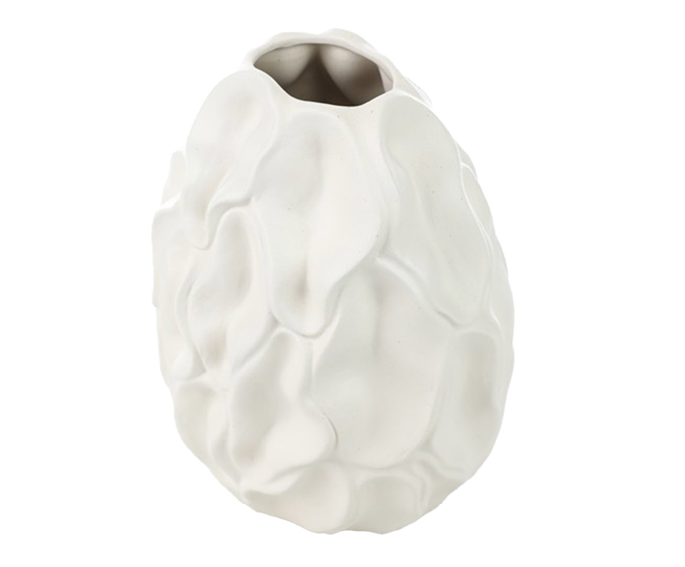 Vaso Decorativo Chase Branco Fosco - image 0