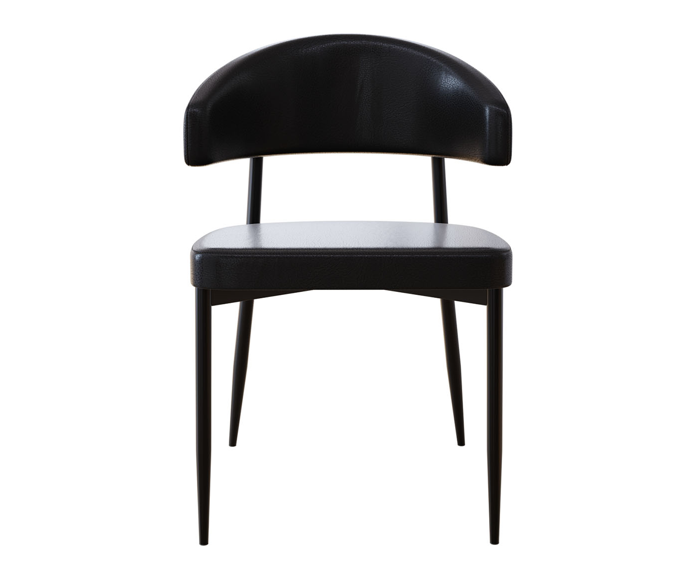 Cadeira Bless Fixa Preto Fosco - image 0