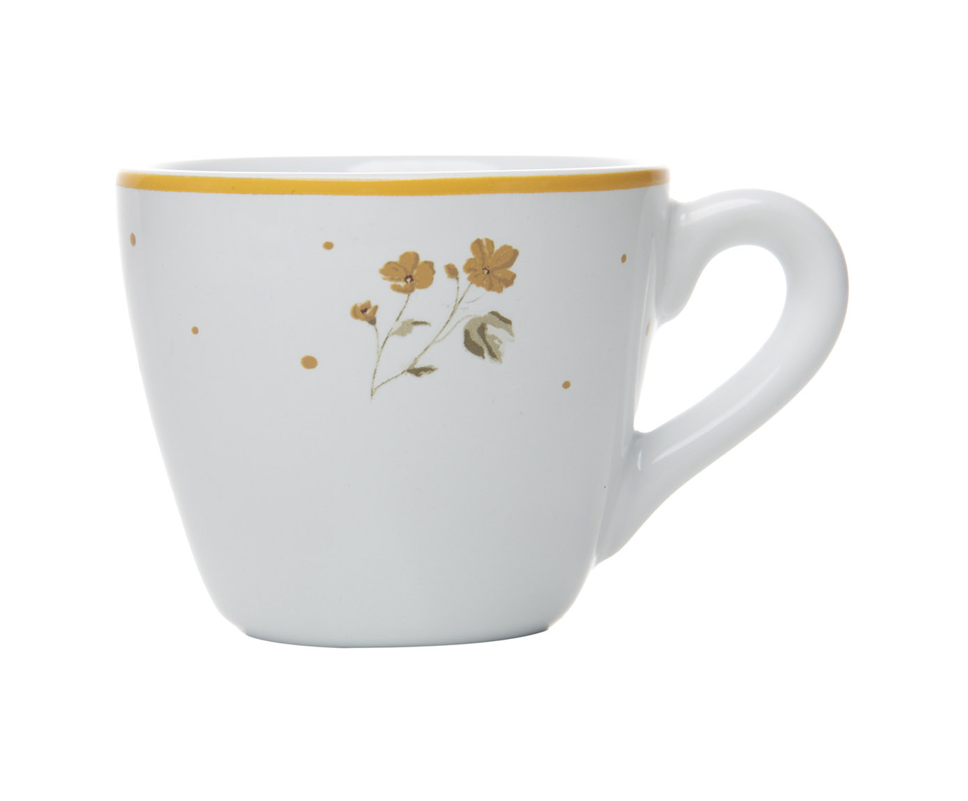 X&iacute;cara para Caf&eacute; com Pires Doce Encanto Amarelo image number 1