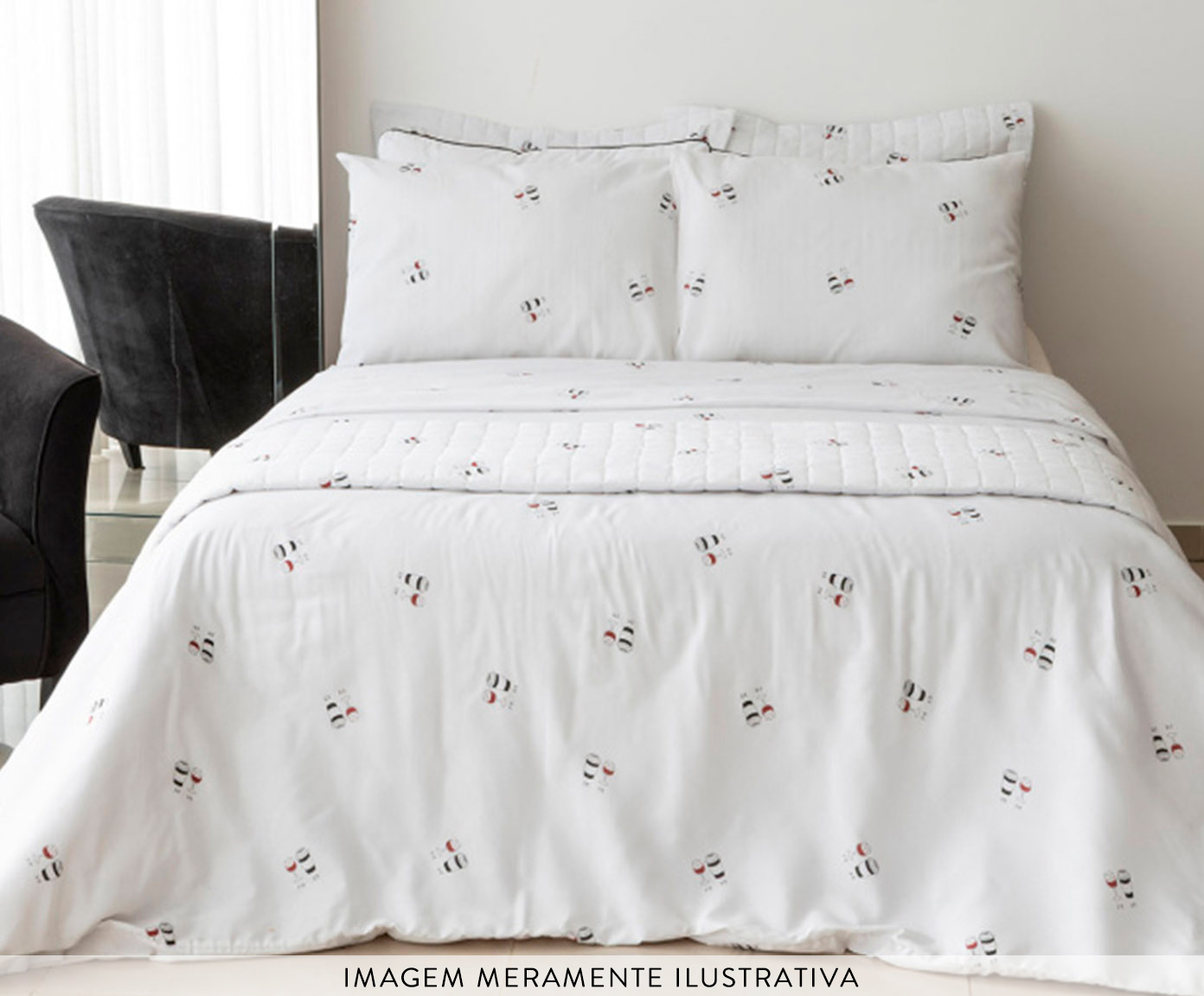 Duvet Essencialle Caf&eacute; ou Vinho image number 2