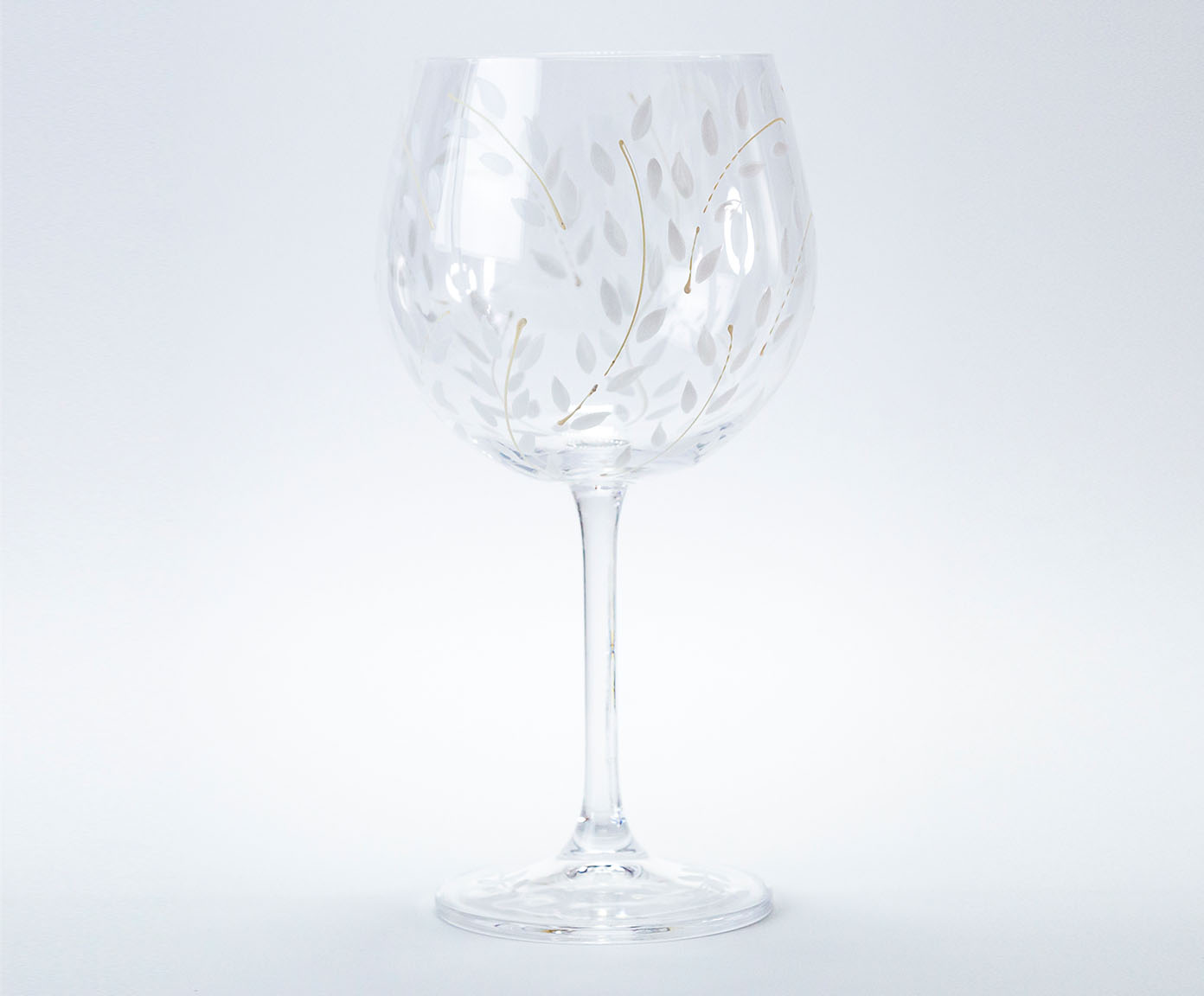 Ta&ccedil;a para Vinho Branco em Cristal Offwhite Leaves image number 2